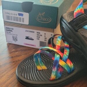 Chaco Rainbow Sport Sandals Vibrant Multi-Colored Straps